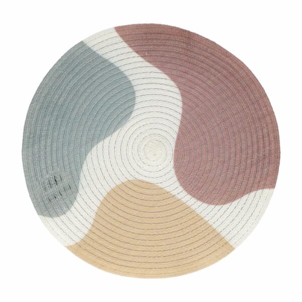 Individual Redondo Abstracto Colores FREE HOME - Imagen 2
