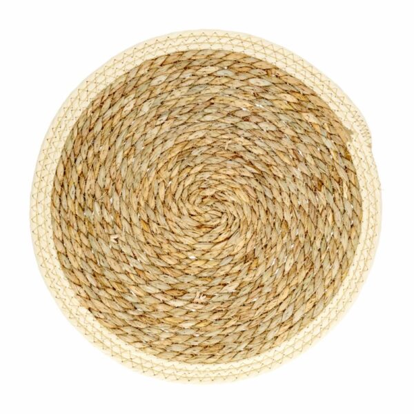 Individual Natural Filo Verde Tejido A Mano FREE HOME