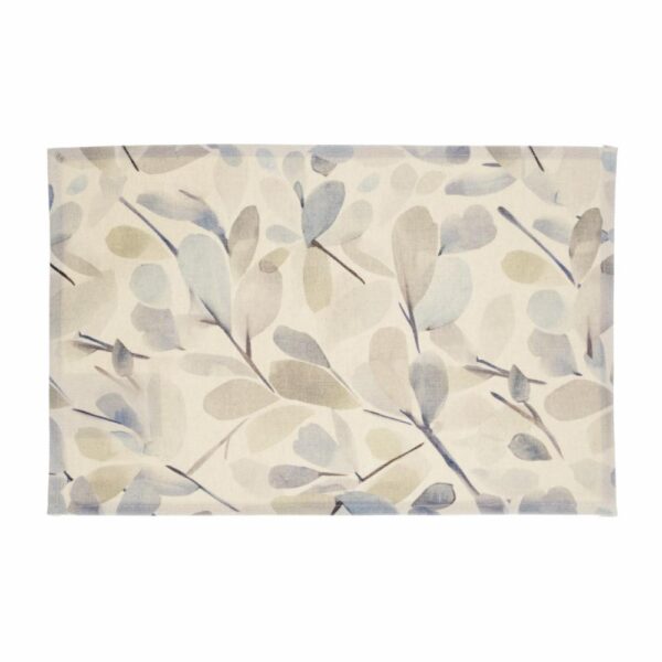 Individual Azul Print Hojas FREE HOME