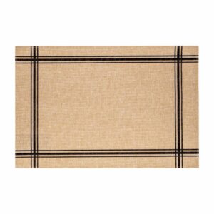 Individual Negro Cuadricula Grande Fondo Natural FREE HOME