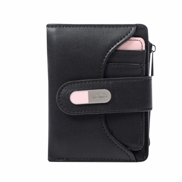 Billetera De Mujer Negro TOTTO Dull S - Imagen 6
