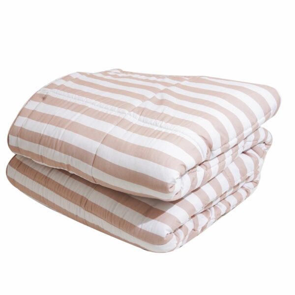 Edredón Smooth  Stripe Taupe NOPERTI 2 Plazas - Imagen 2