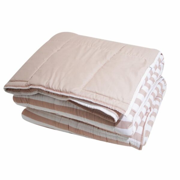 Edredón Smooth  Stripe Taupe NOPERTI 2 Plazas - Imagen 3