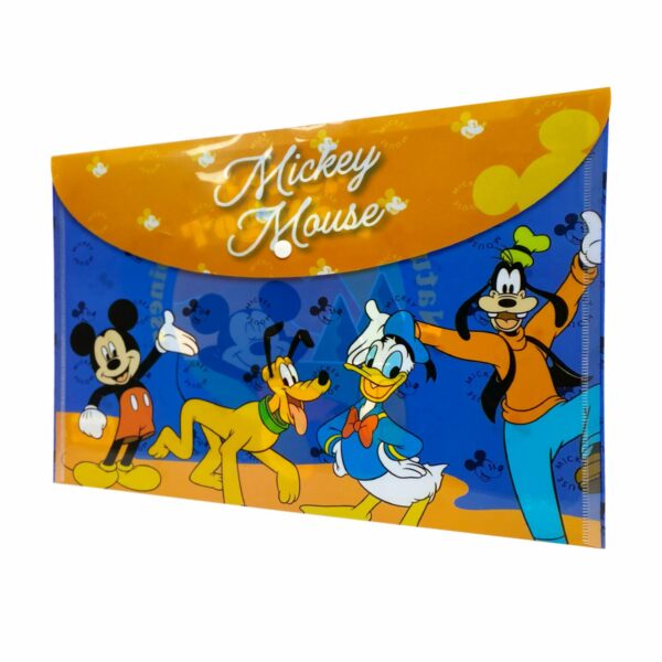 Sobre Porta Documento Diseño Mickey Con Broche REX A4 - Imagen 2