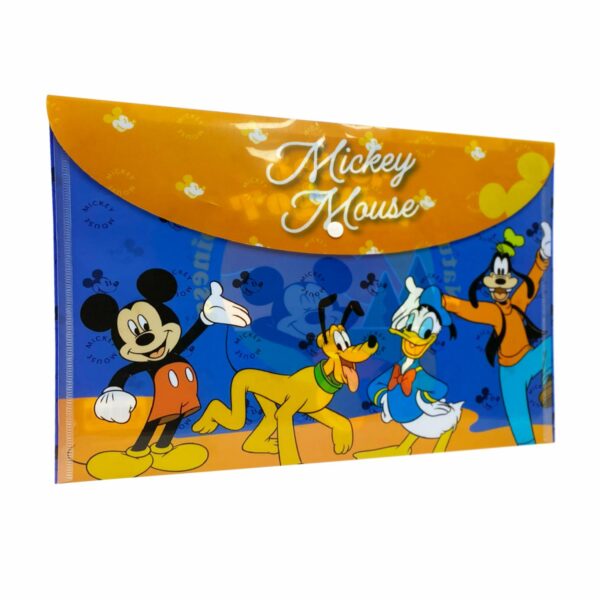 Sobre Porta Documento Diseño Mickey Con Broche REX A4 - Imagen 3