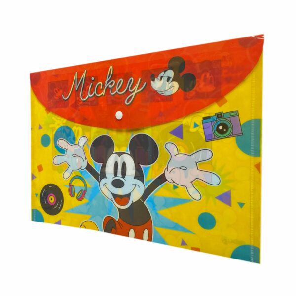 Sobre Porta Documento Diseño Mickey Con Broche REX A4 - Imagen 5