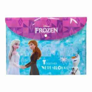 Sobre Porta Documento Diseño Frozen Con Broche REX A4