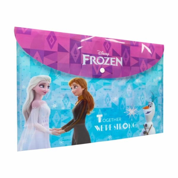 Sobre Porta Documento Diseño Frozen Con Broche REX PLASTICS A4 - Imagen 3