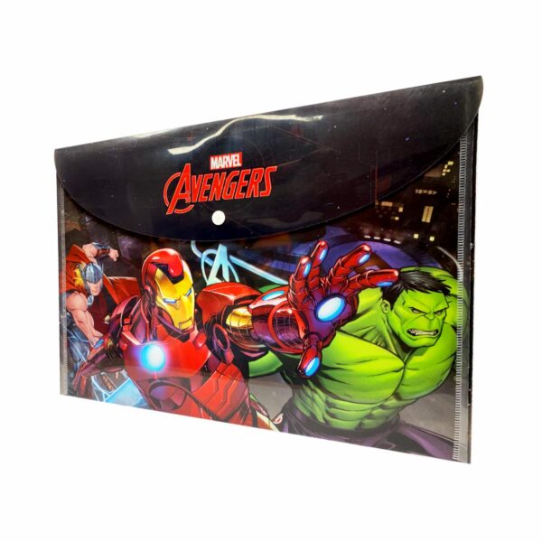 Sobre Porta Documento Diseño Avengers Con Broche REX A4 - Imagen 2