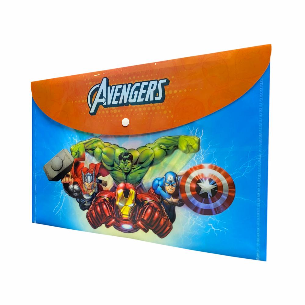 Sobre Porta Documento Diseño Avengers Con Broche REX PLASTICS A4 - Imagen 5