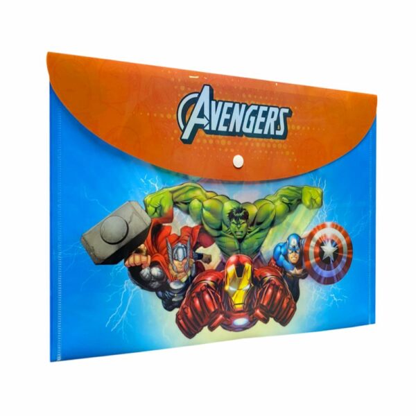 Sobre Porta Documento Diseño Avengers Con Broche REX A4 - Imagen 6