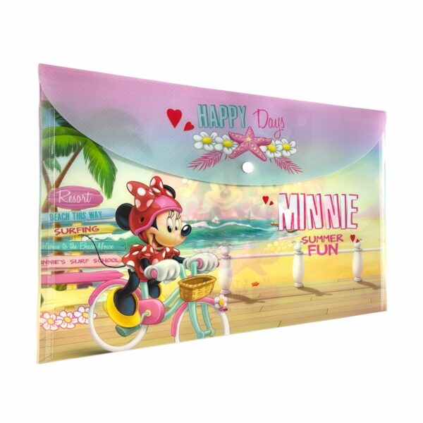 Sobre Porta Documento Diseño Minnie Con Broche REX A4 - Imagen 3