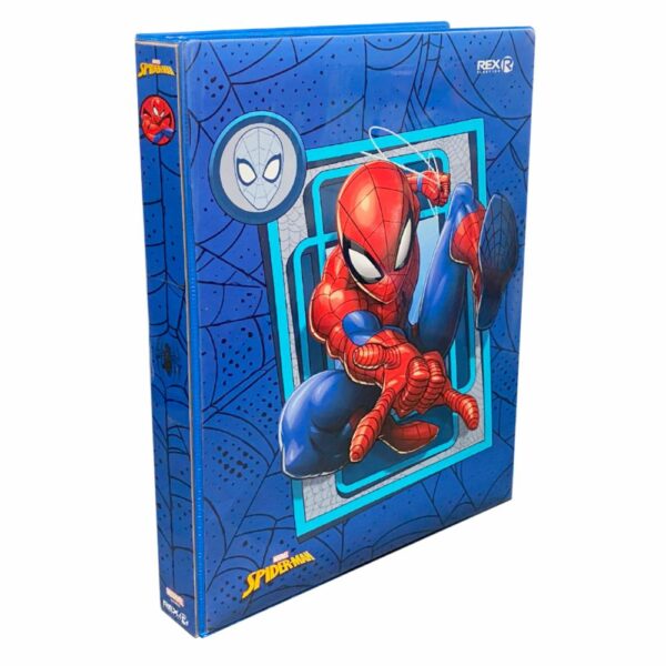 Carpeta 2 Argollas Diseño Spiderman REX Oficio - Imagen 6