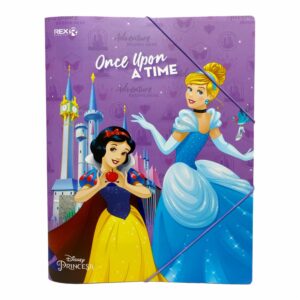 Folder Con Elástico Diseño Princesas REX A4
