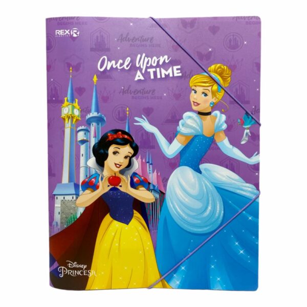 Folder Con Elástico Diseño Princesas REX A4