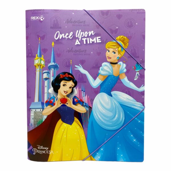 Folder Con Elástico Diseño Princesas REX A4