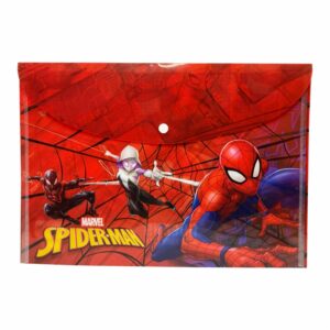 Sobre Porta Documento Diseño Spiderman Con Broche REX A4