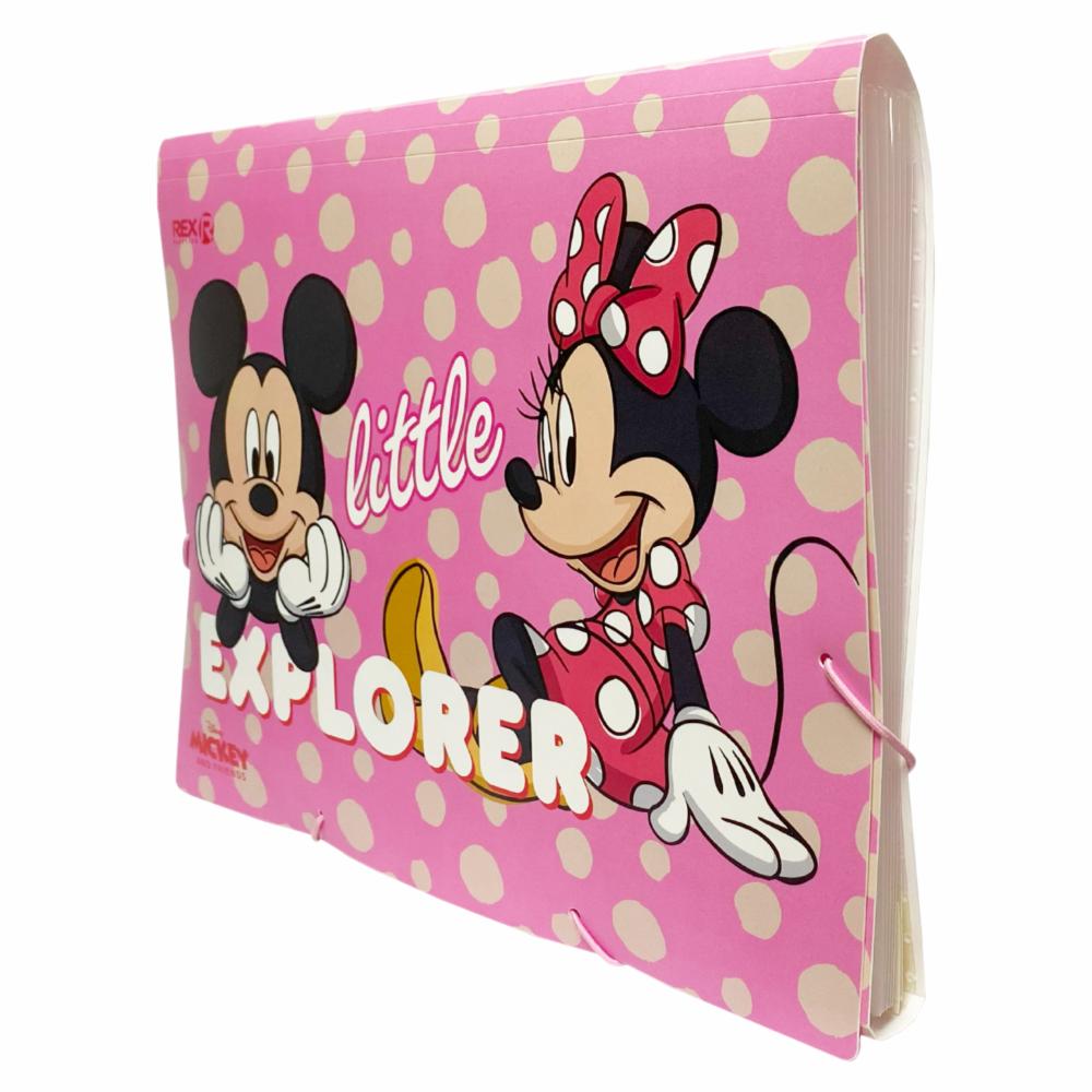 Archivador Acordeón 6 Compartimientos Mickey Y Friends REX PLASTICS A4 - Imagen 2