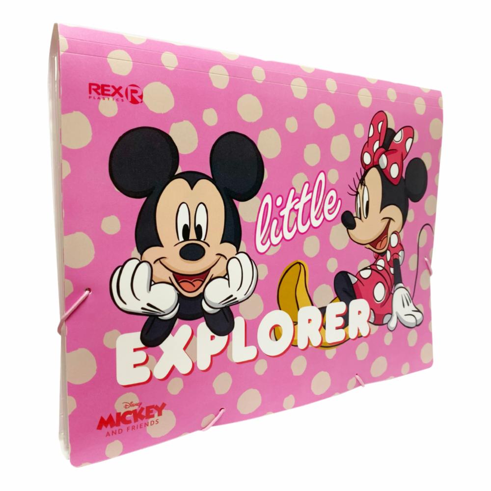 Archivador Acordeón 6 Compartimientos Mickey Y Friends REX PLASTICS A4 - Imagen 3