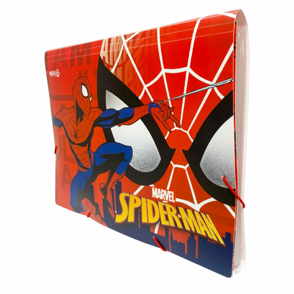 Archivador Acordeón 6 Compartimientos Spiderman REX PLASTICS A4 - Imagen 2