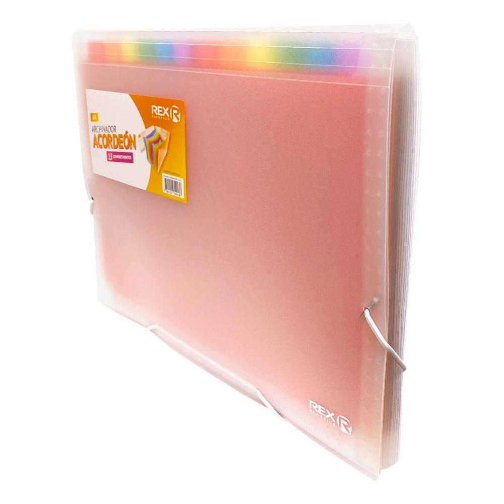 Archivador Acordeón 13 Compartimientos REX PLASTICS A4 - Imagen 2