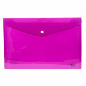 Sobre Porta Documento Morado Con Broche Plástico REX A4