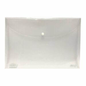 Sobre Porta Documento Transparente Con Broche Plástico REX A4