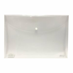 Sobre Porta Documento Transparente Con Broche Plástico REX A4