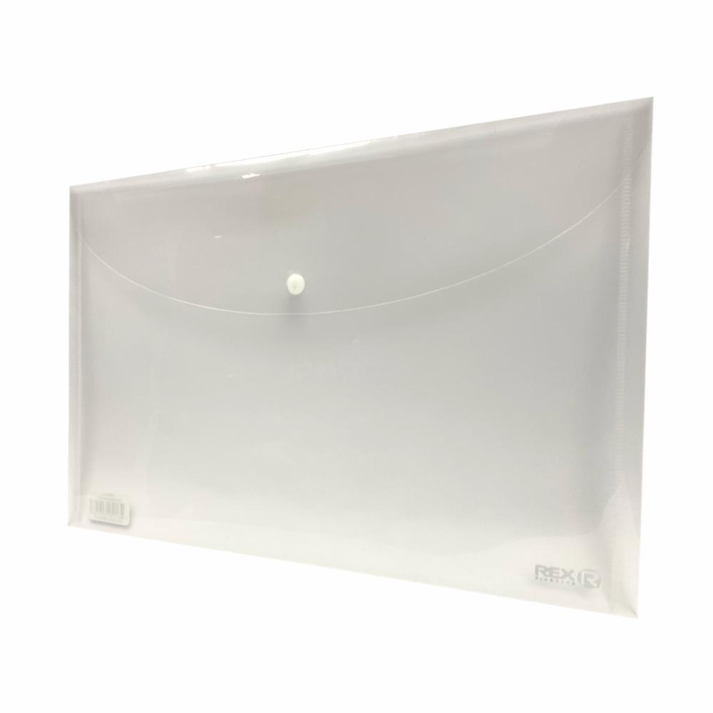 Sobre Porta Documento Transparente Con Broche Plástico REX PLASTICS A4 - Imagen 2
