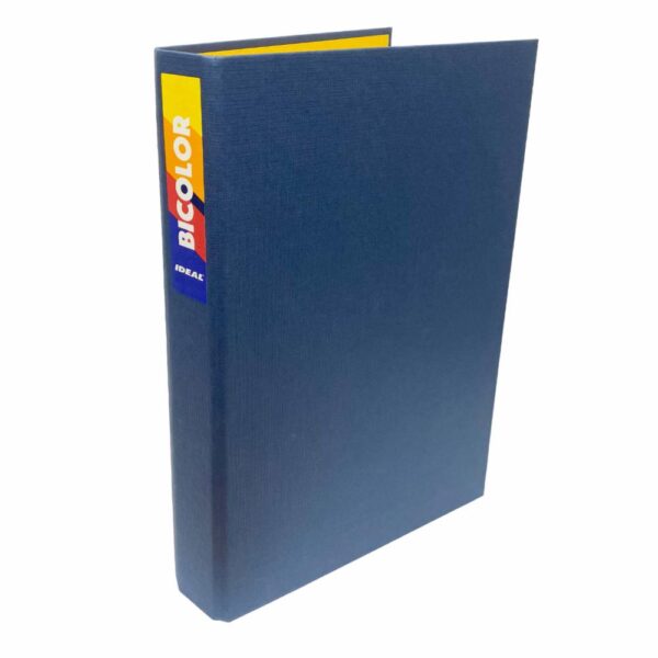 Carpeta 2 Argollas Bicolor Azul IDEAL A4 - Imagen 3