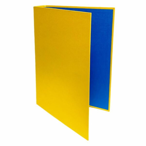 Carpeta 2 Argollas Bicolor Amarilla IDEAL A4 - Imagen 2