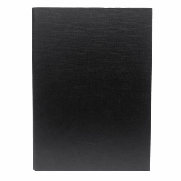 Carpeta 2 Argollas Bicolor Negro IDEAL A4
