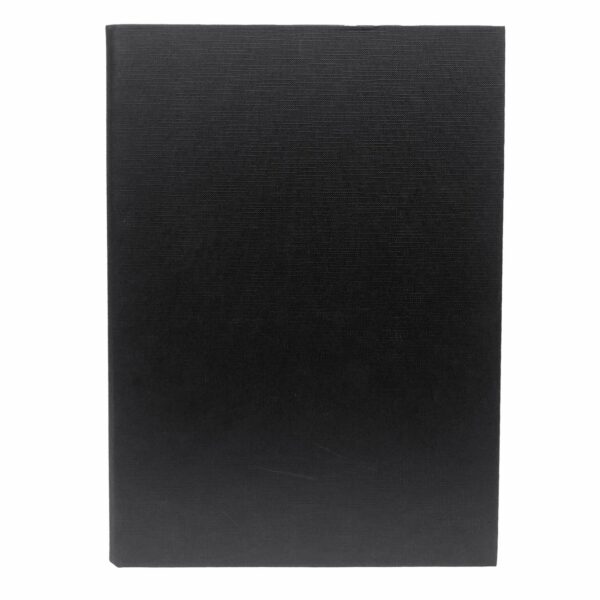 Carpeta 2 Argollas Bicolor Negro IDEAL A4