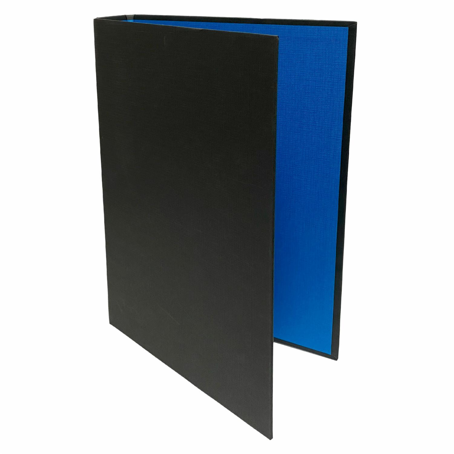 Carpeta 2 Argollas Bicolor Negro IDEAL A4 - Imagen 2