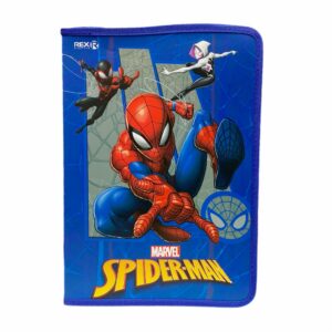 Carpeta Con Zipper Diseño Spiderman REX A4