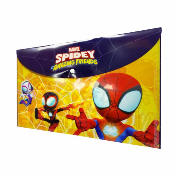 Sobre Porta Documento Diseño Spidey Con Broche REX A4 - Imagen 2