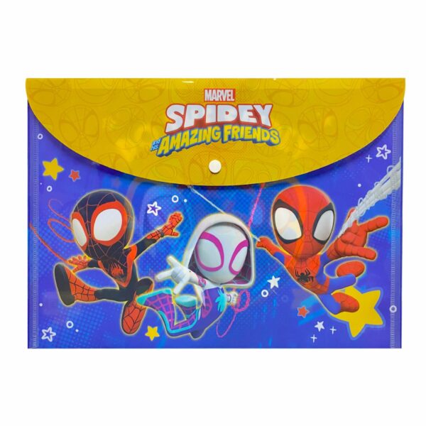 Sobre Porta Documento Diseño Spidey Con Broche REX A4 - Imagen 4