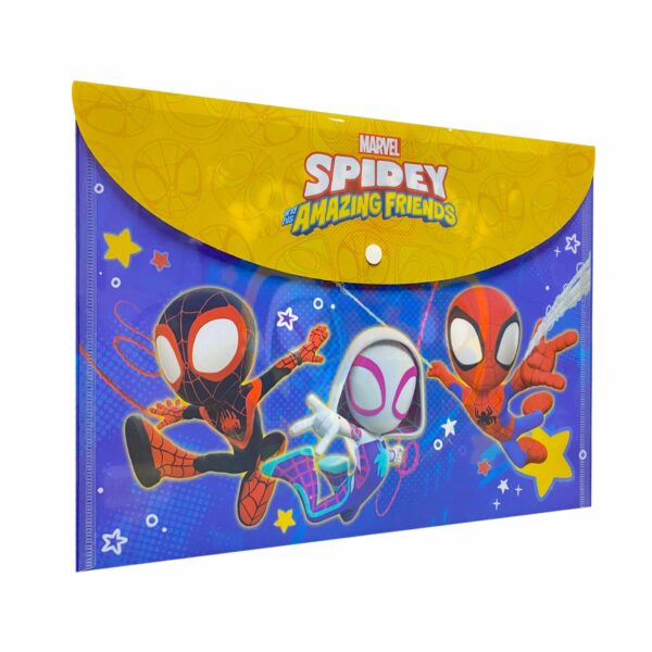 Sobre Porta Documento Diseño Spidey Con Broche REX A4 - Imagen 6