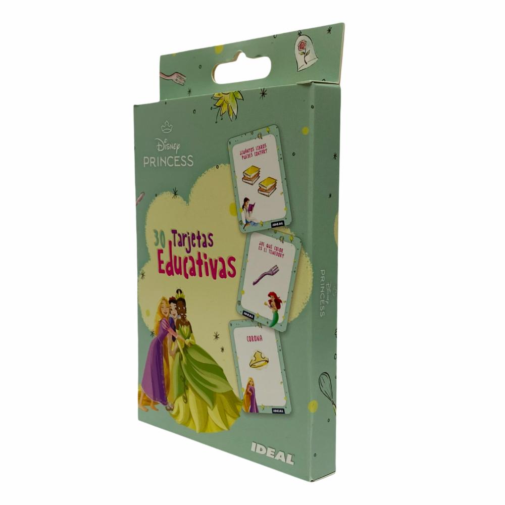 Tarjetas Didácticas Letras Números Colores Princesas IDEAL 9.5x13.5 - Imagen 2