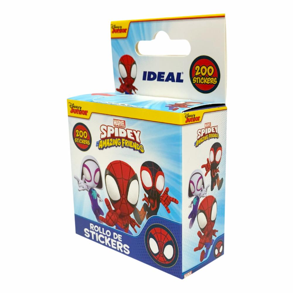 Rollo Stickers Spidey 200 Unidades. IDEAL 6.5X10 - Imagen 2