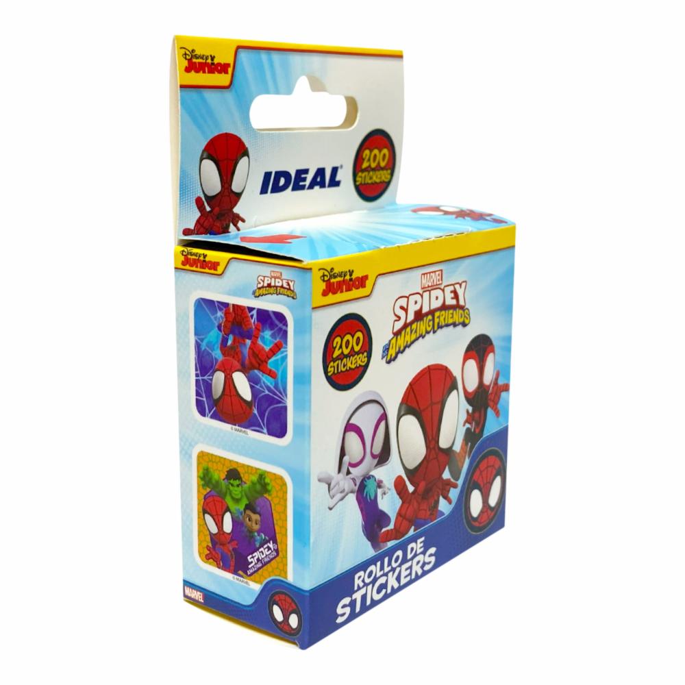 Rollo Stickers Spidey 200 Unidades. IDEAL 6.5X10 - Imagen 3
