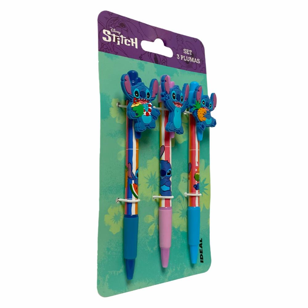 Set Bolígrafos Stitch IDEAL X3 Uds - Imagen 3