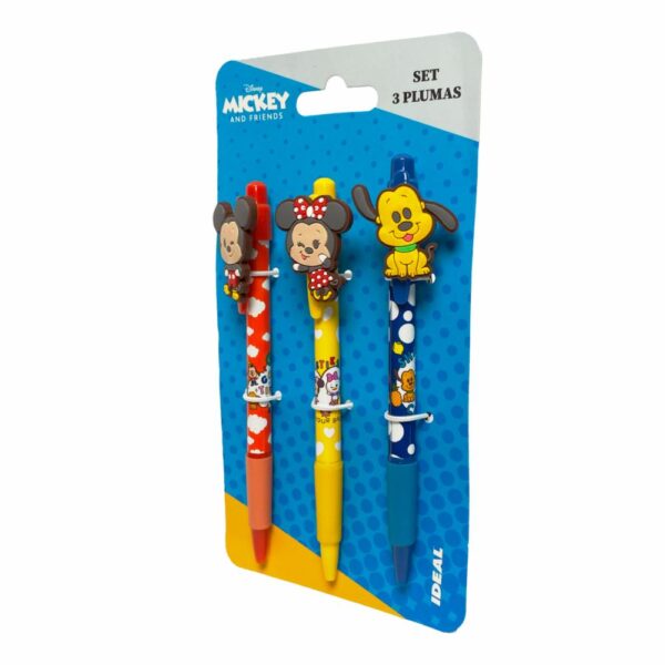 Set Bolígrafos Mickey & Friends IDEAL X3 Uds - Imagen 2