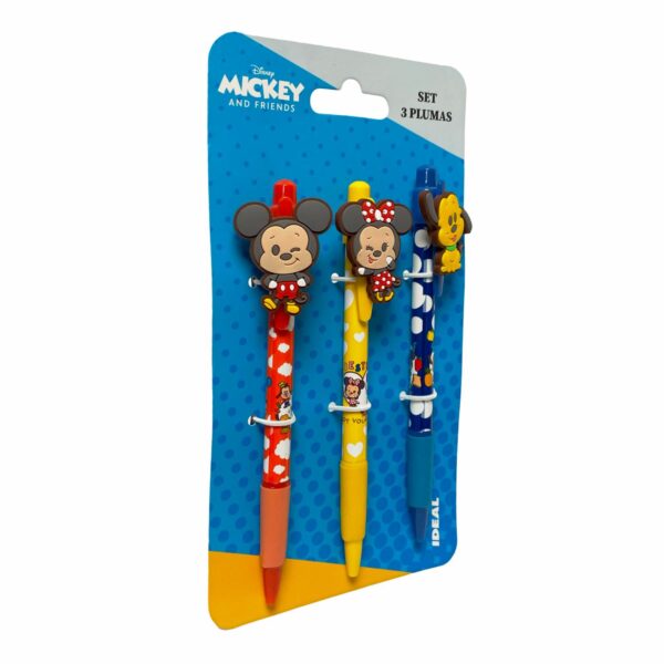 Set Bolígrafos Mickey & Friends IDEAL X3 Uds - Imagen 3