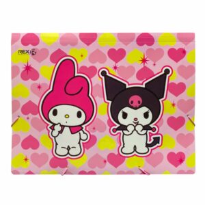 Archivador Acordeón 6C My Melody Y Kuromi 6 Compartimientos My Melody Y Kuromi REX PLASTICS A4