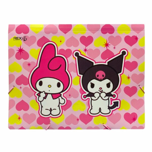 Archivador Acordeón 6C My Melody Y Kuromi 6 Compartimientos My Melody Y Kuromi REX A4