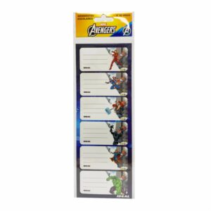 Membretes Escolares Diseño Avengers REX X 12 Uds 9X29