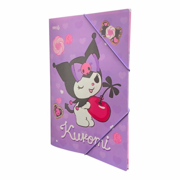 Folder Con Elástico Diseño Kuromi REX A4 - Imagen 2