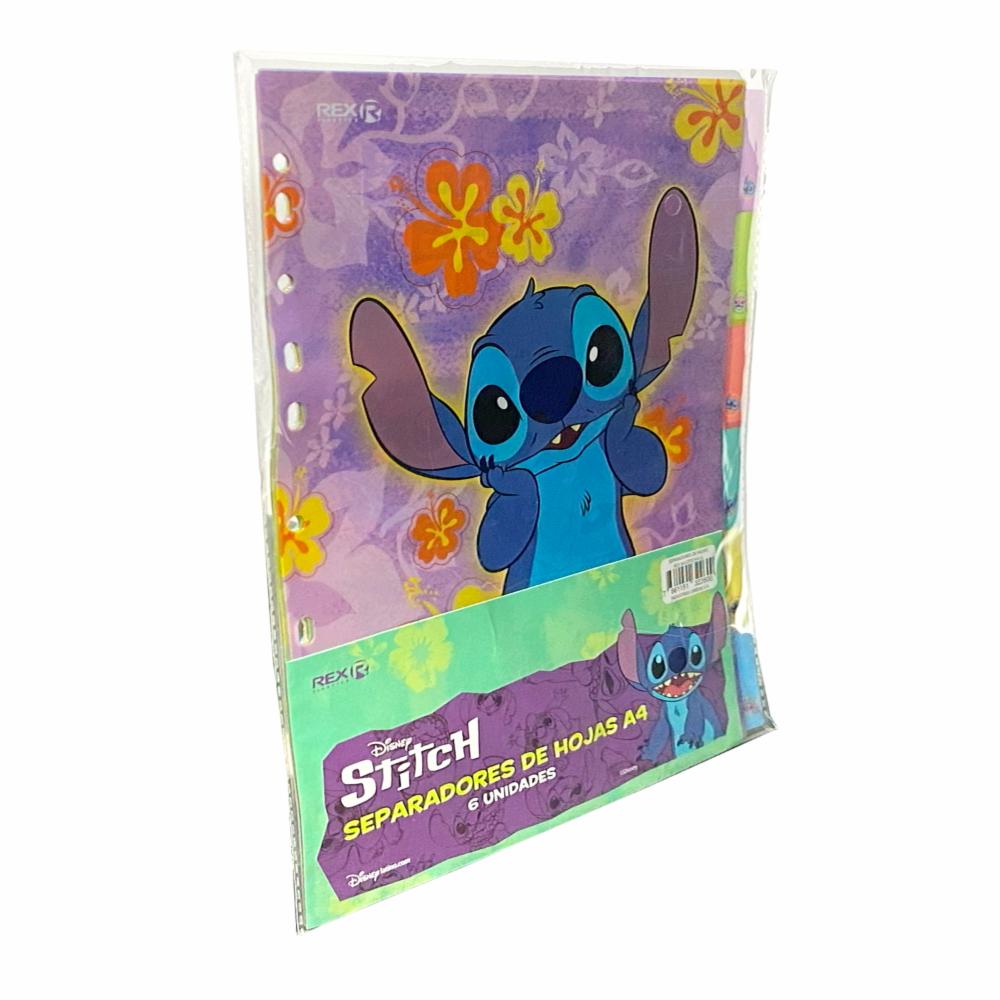 Separadores De Hojas De Stitch REX PLASTICS A4 - Imagen 3