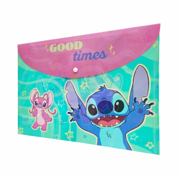 Sobre Porta Documento Diseño Stitch Con Broche REX A4 - Imagen 2